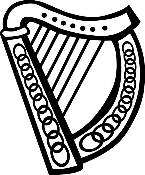 492x594 Celtic Harp Clip Art Free Vector In Open Office Drawing Svg ( Svg