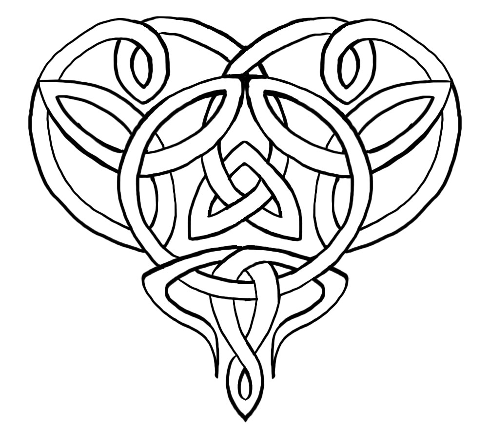 1005x902 Celtic Heart By On @