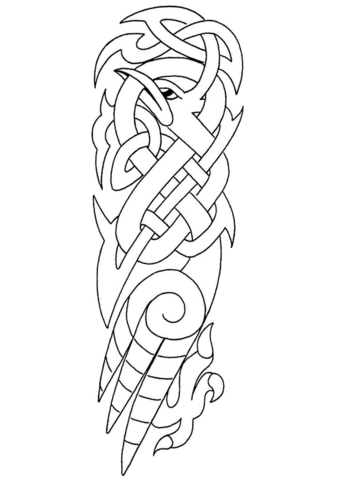 340x480 Celtic Knot Bird Coloring Page Free Printable Coloring Pages