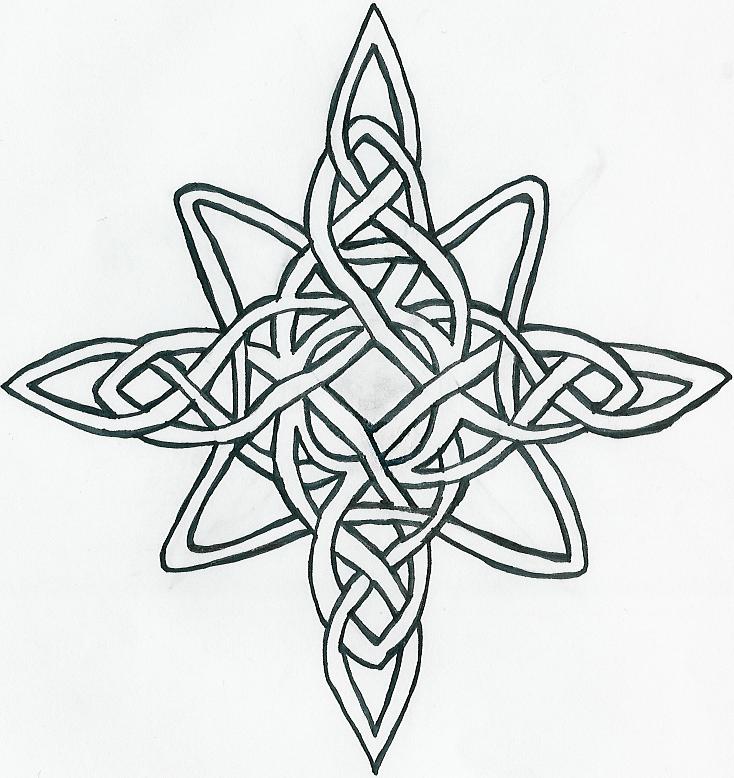 734x778 Celtic Star Knot