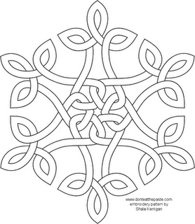 278x320 Celtic Knot Snowflake