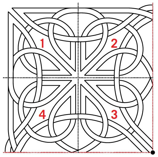 523x520 Free Pattern Celtic Knot Quilting Design Aqs Blog