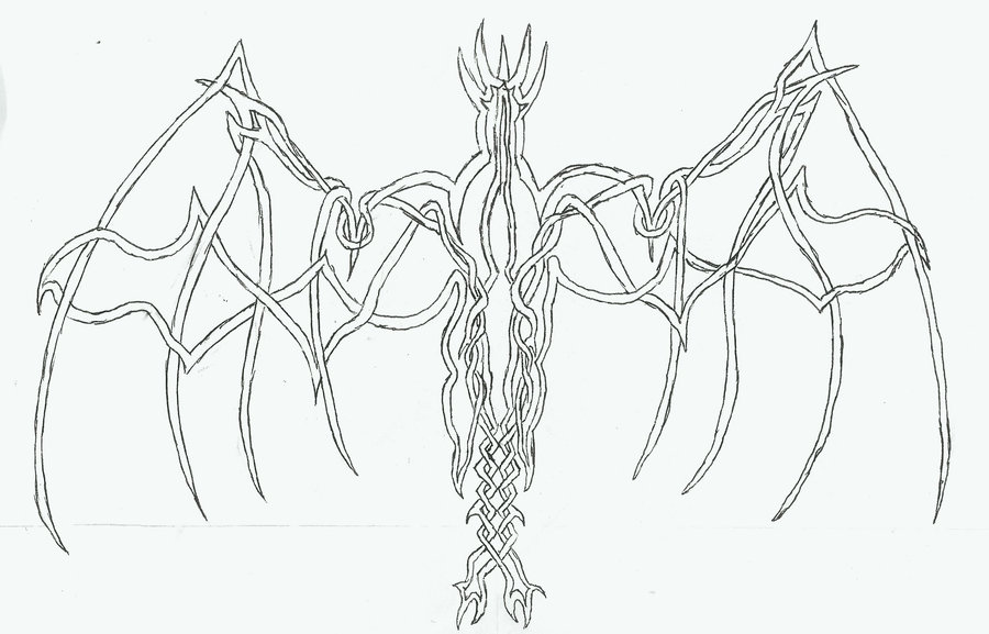 900x577 Celtic Knot Dragon Above By Wrensthavaviovus
