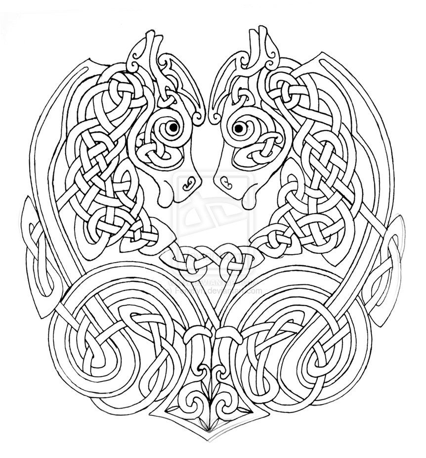 862x926 Zoomorphic Celtic Knots