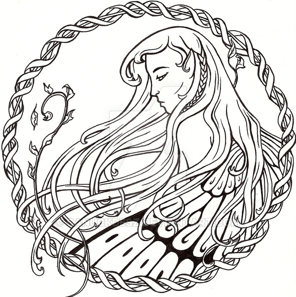 600x601 Celtic Fairy By Canuckdesz