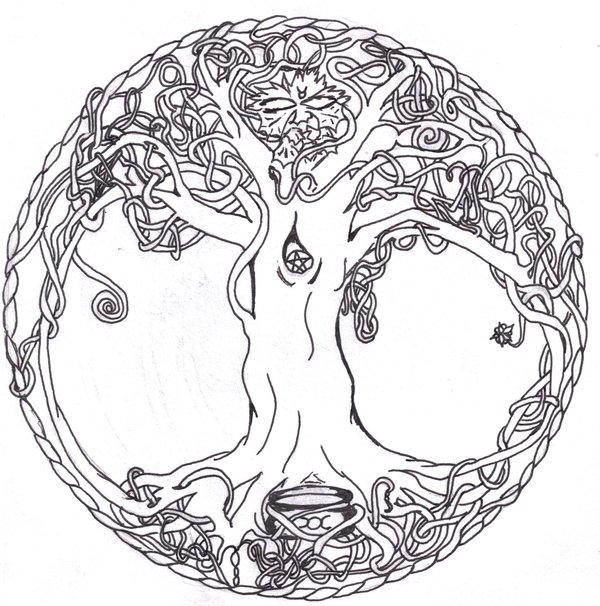 Celtic Tree Of Life Drawing at GetDrawings | Free download