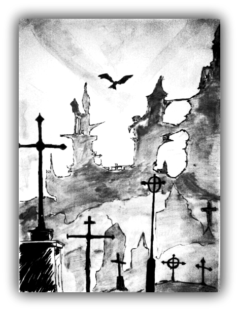 471x614 Cemetery Drawing Tumblr