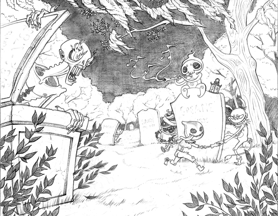 929x722 Cemetery Scene. By Jenreng