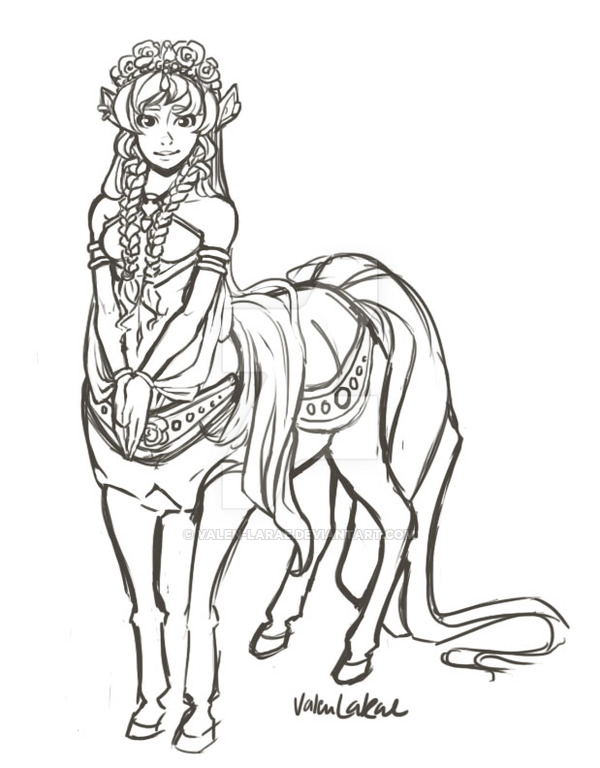 600x768 Centaur Day By Valen Larae