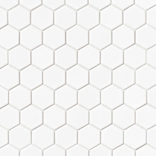 550x550 Le Cafe 2x2 Hex Mosaic White