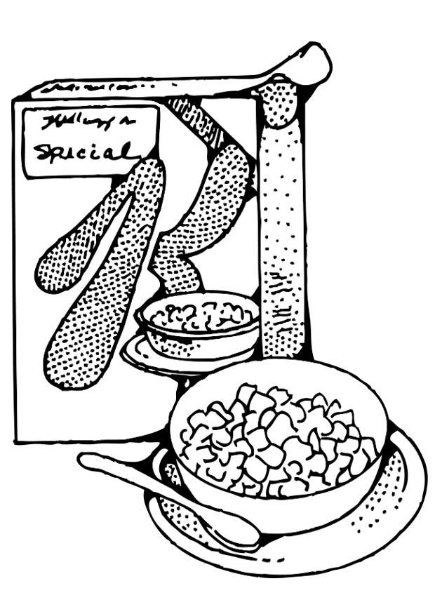 620x875 Coloring Page Breakfast Cereal
