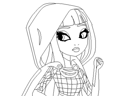 400x314 Ever After High Cerise Hood Lineart By Xxfadingangelxx