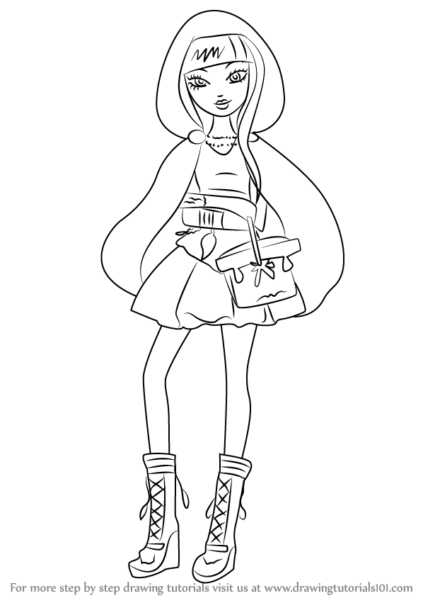 598x844 Learn How To Draw Cerise Hood From Ever After High (Ever After