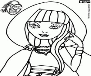 300x250 Cerise Hood, Ever After High Coloring Page Printable Game