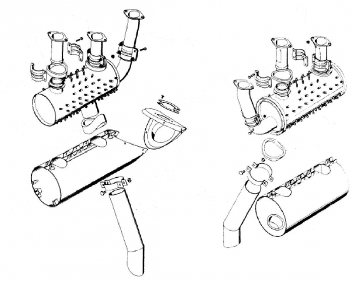700x558 Cessna 170 A B 172a Exhaust System