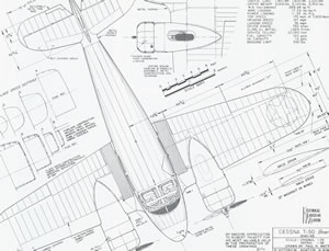 300x229 Cessna T 50 Bobcat Us Twin Engined Aircraft 3 Views [3v Cessna T