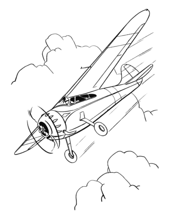 670x820 Single Engine Aircraft Coloring Pages And Drawings