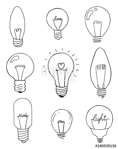 394x500 Light Bulbs Icon Set. Concept Of Big Ideas Inspiration, Innovation