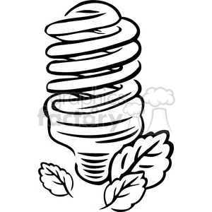 300x300 Royalty Free Eco Cfl Bulb 004 386154 Vector Clip Art Image