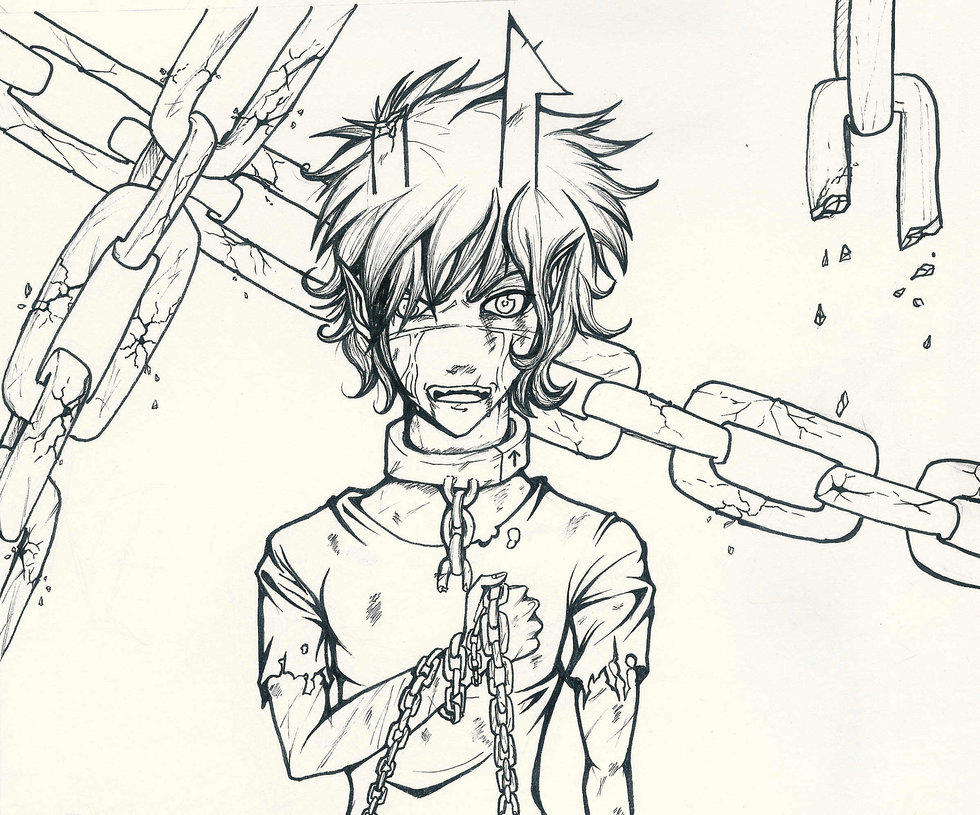 980x815 Broken Chains Sketch By Dreaminghero