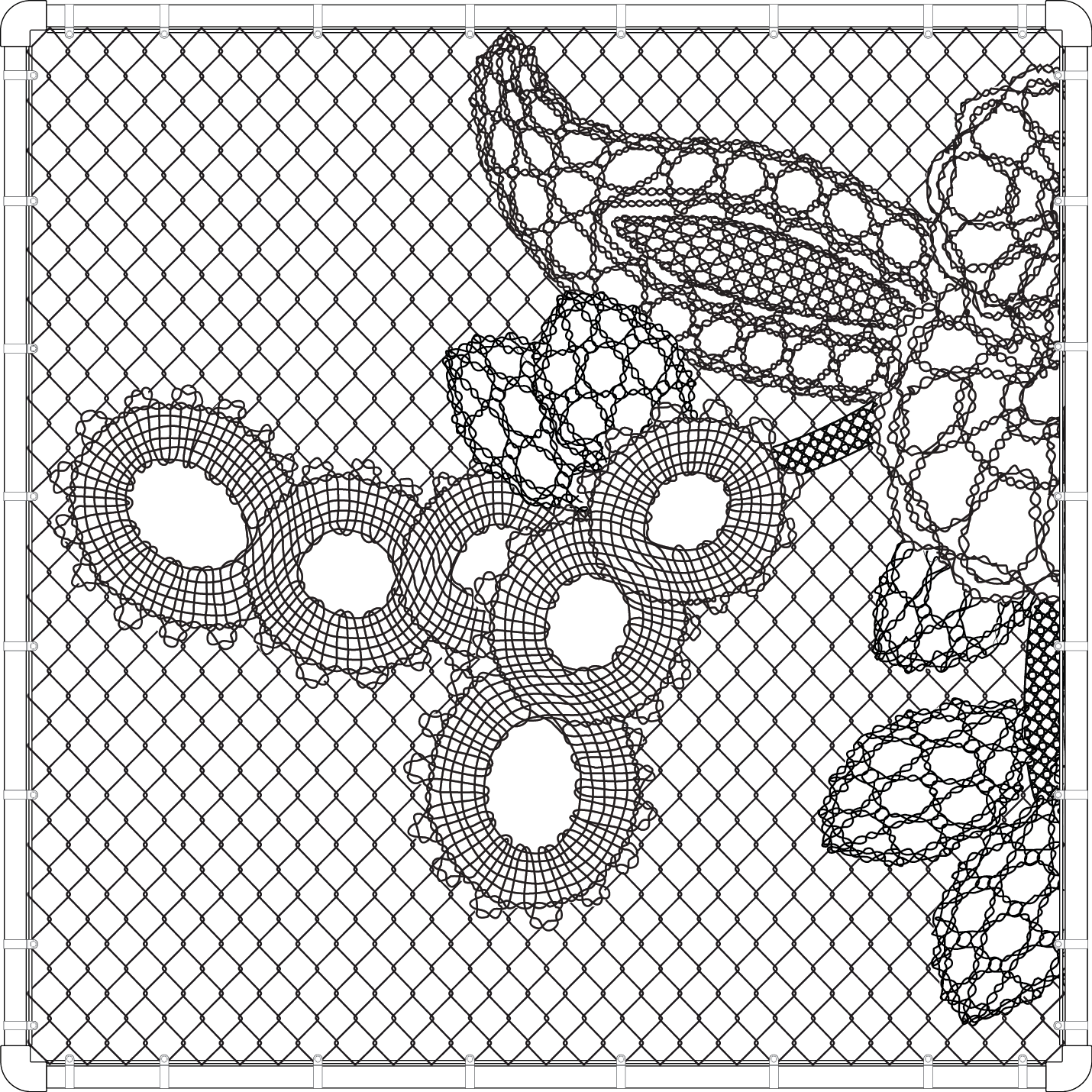 1430x1430 Image Result For How To Draw Lace Chain Link Fence Accessories