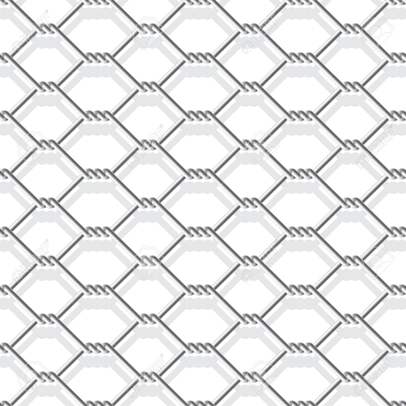 1300x1300 Metal Chain Link Fence Seamless On White Royalty Free Cliparts