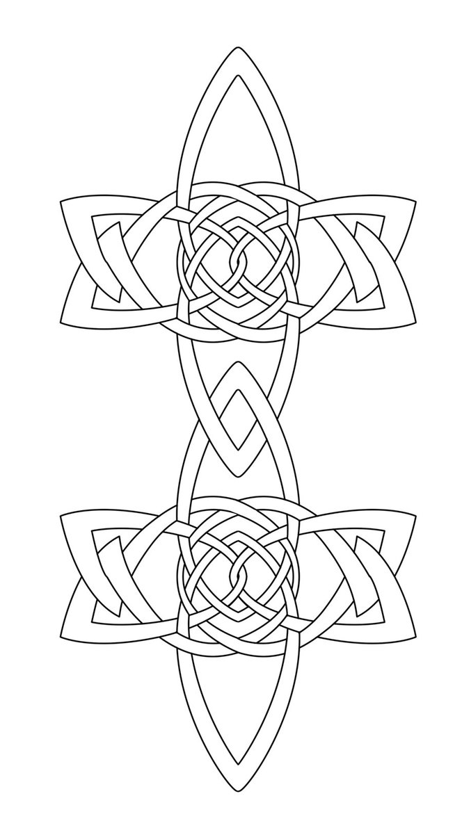 664x1204 Celtic Knot Chain Links By Mental4metal666