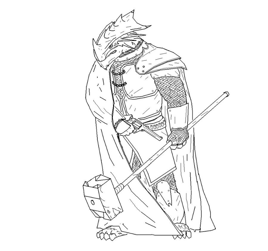 900x841 Arkhosian Dragonborn By Knytgrey