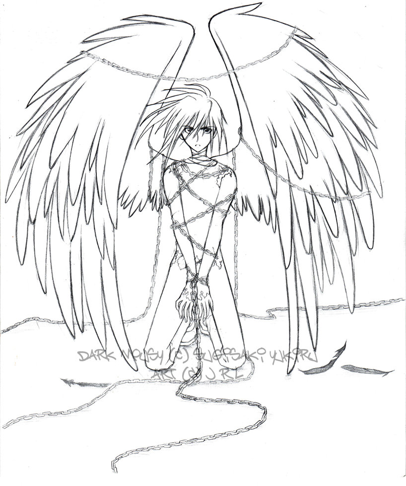 818x977 Fallen Angel Wings Drawing Angels In Chains Httphermionechan