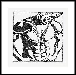 250x247 Harnessed In Chains Drawing By John Stofka