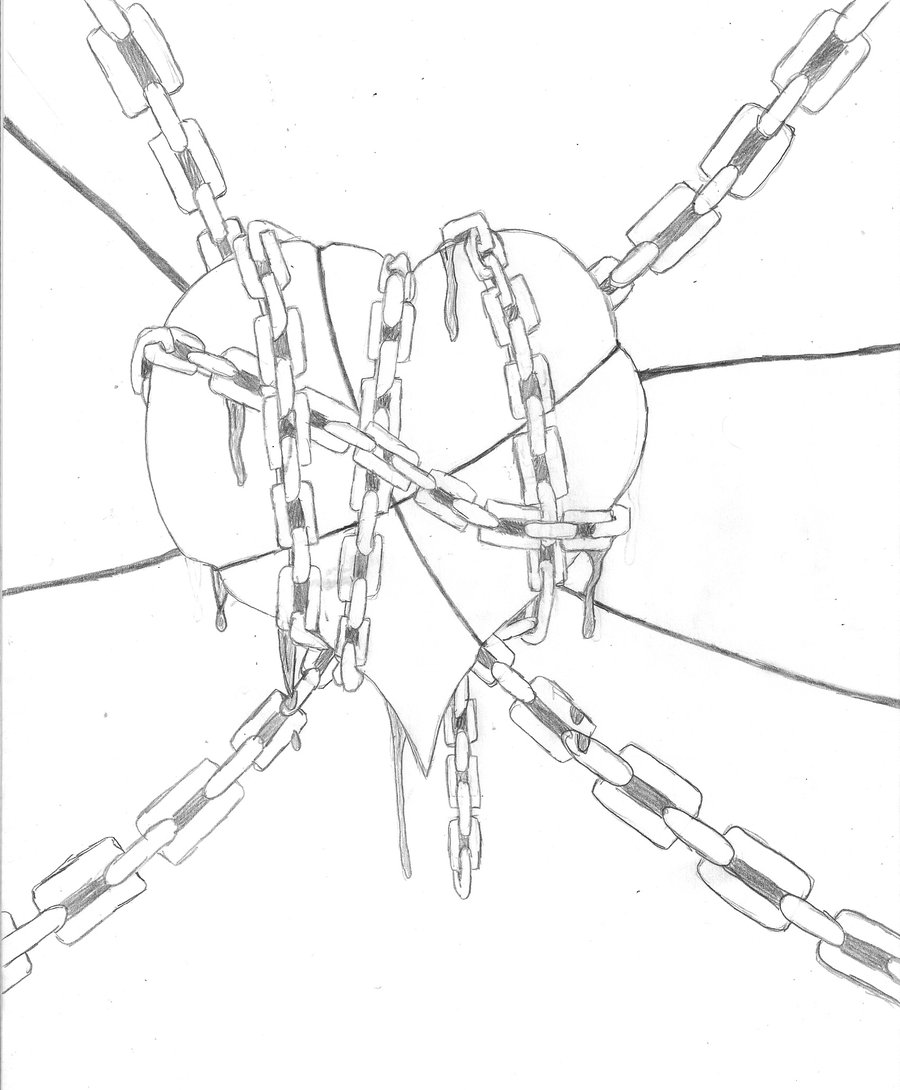 900x1090 Heart In Chains By Skinnhikari