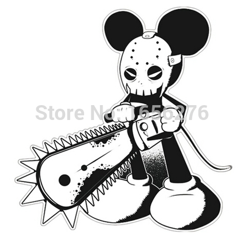 478x468 Chainsaw Massacre Mickey Mouse. Waterproof Stickers. Personality