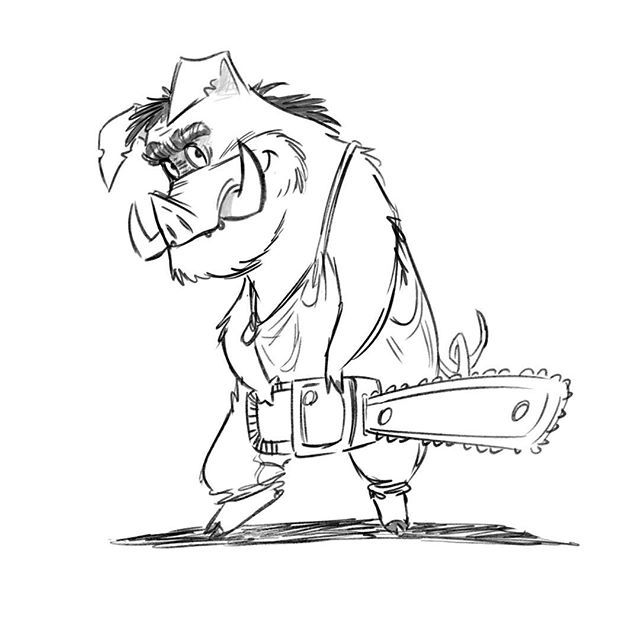640x640 Chainsaw Pig!