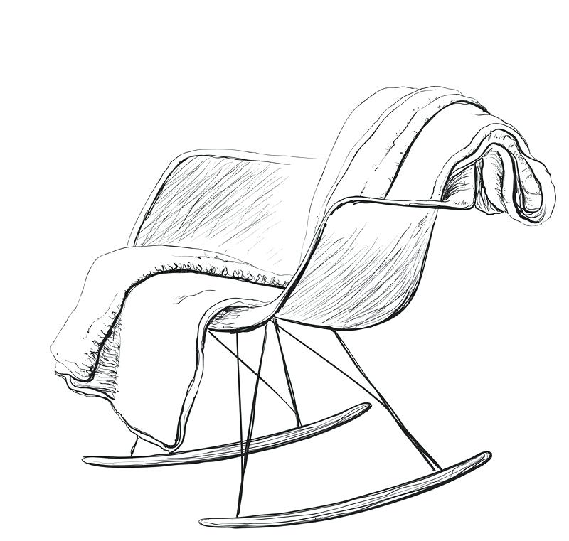 800x761 Rocking Chair Sketch Beastgames.club