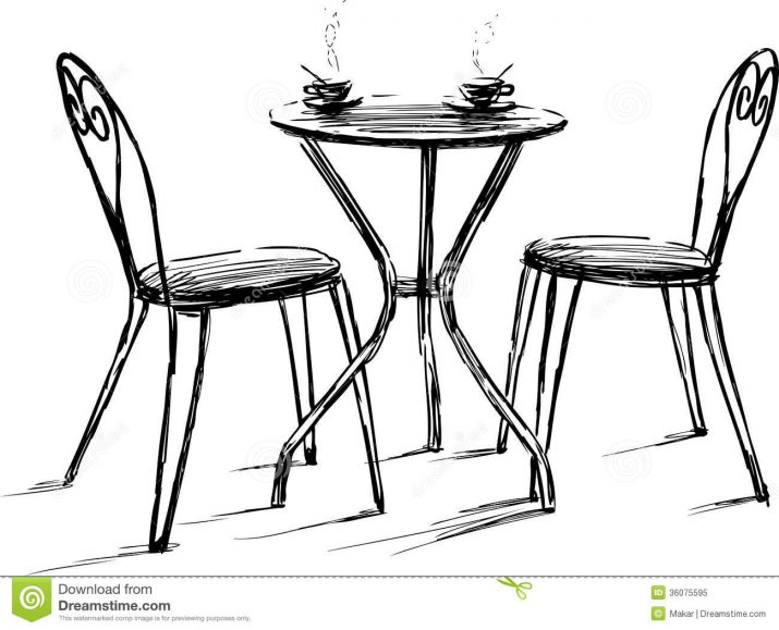 715x579 Furniture Cafe Table And Chairs Clipart Furnitures