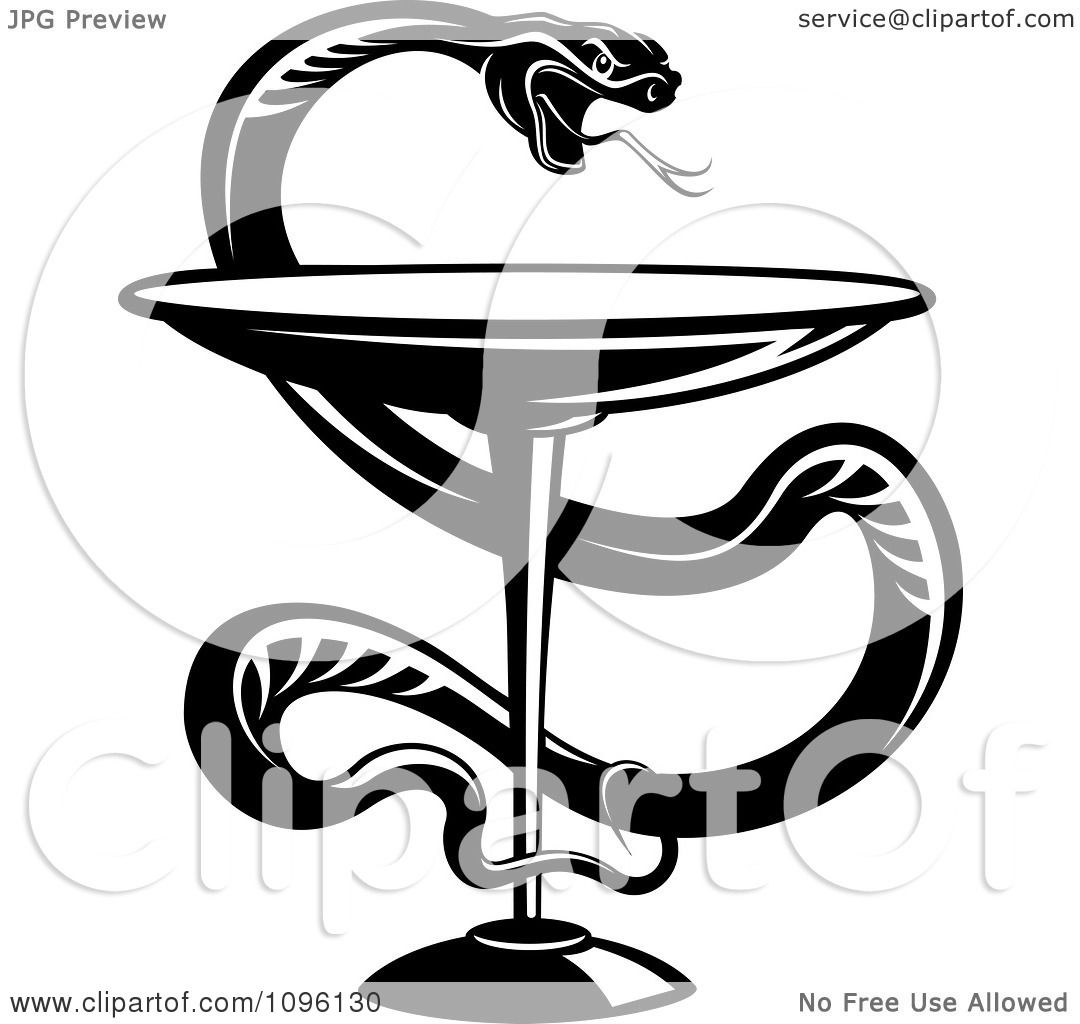 1080x1024 Clipart Black And White Medical Caduceus With A Snake And Chalice