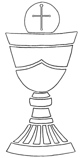 338x650 First Communion Chalice Template Printable Cakes