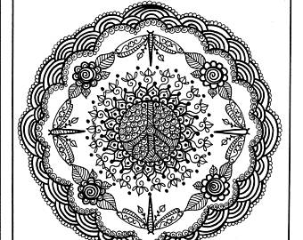 340x270 Instant Download Alphabet Henna Style Chalk Art Decorcoloring