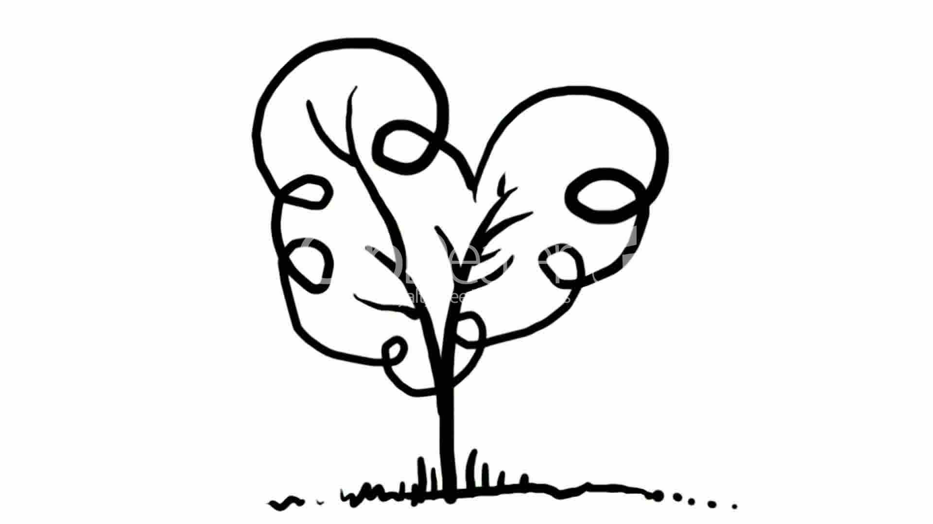 1920x1080 Drawing Of Tree,hand Painting Video Material,sketch.children