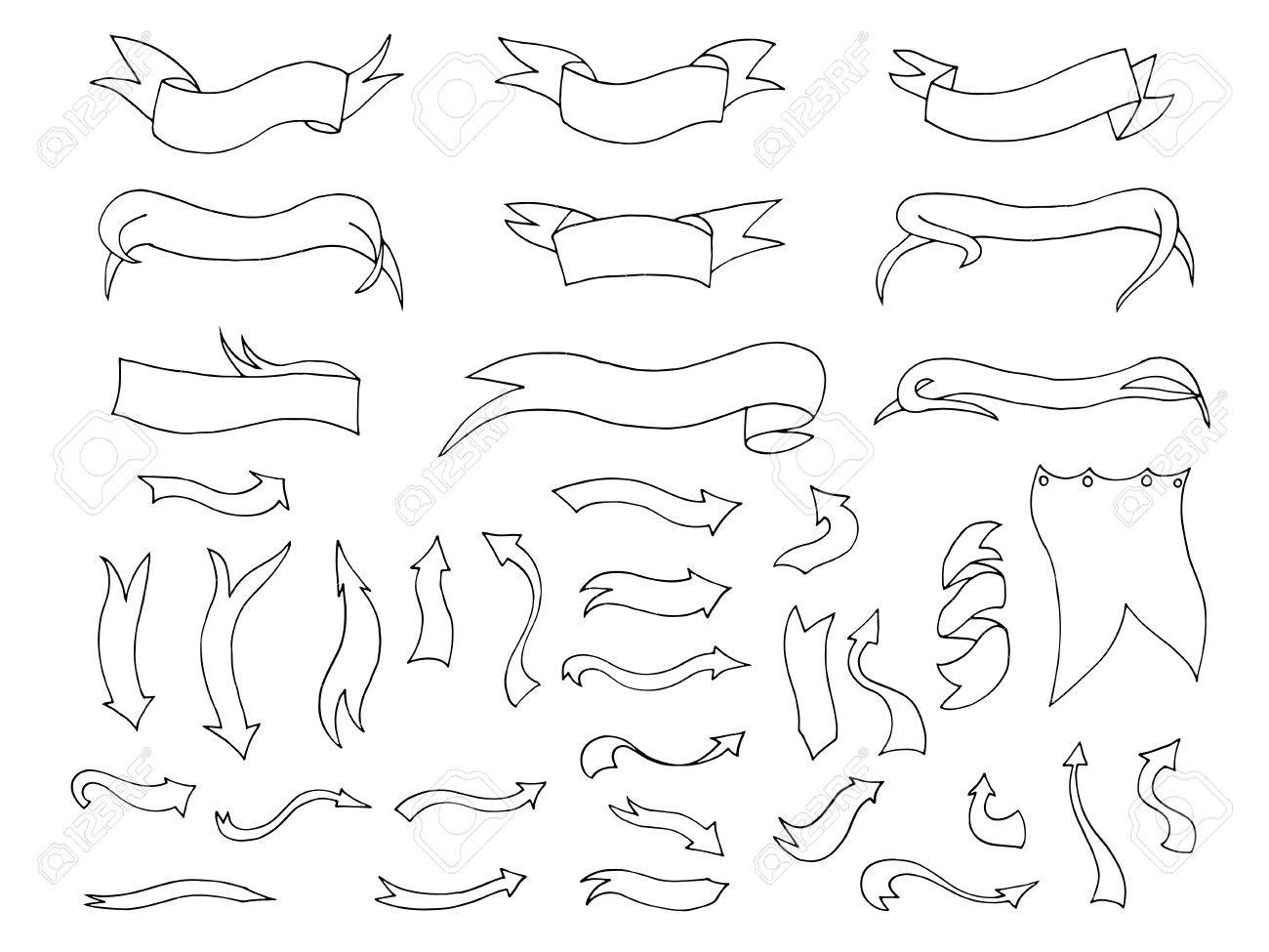 1300x975 Hand Drawn Sketch Hand Drawn Elements. Vector Chalkboard