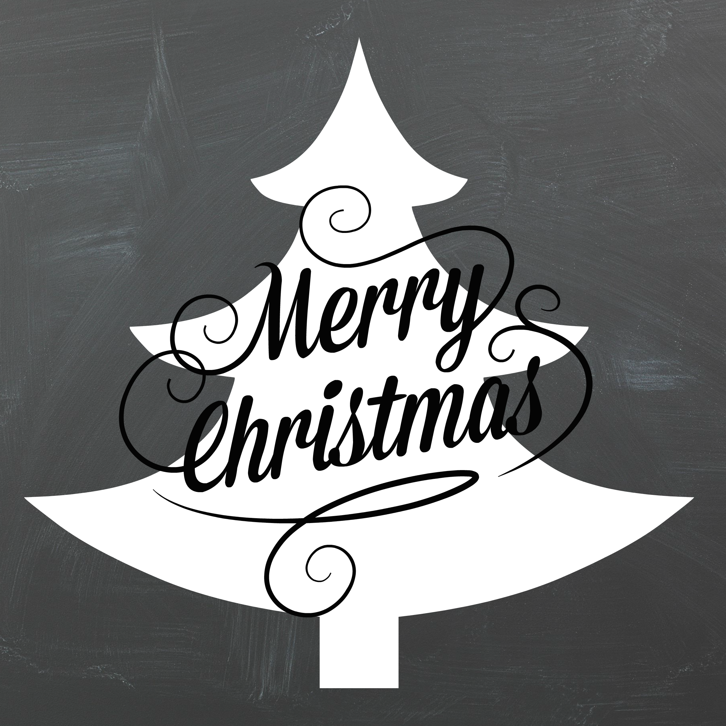 2400x2400 Merry Christmas Chalkboard