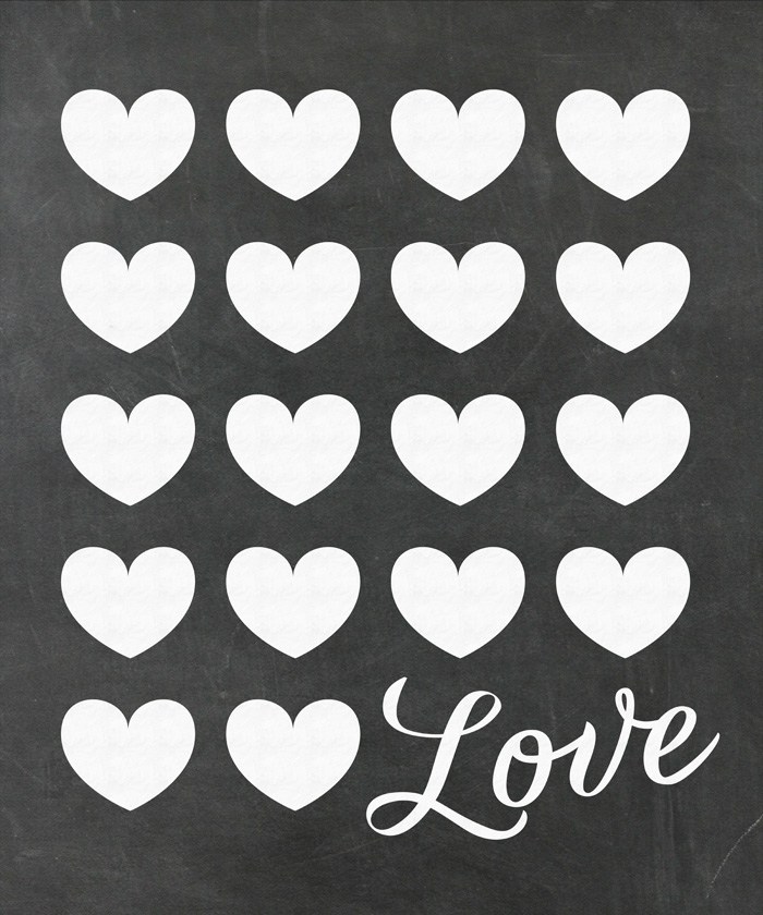 700x840 Remodelaholic Chalkboard Love Poster Printable