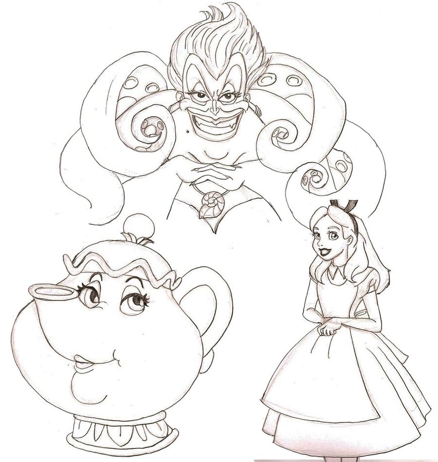 870x918 Disney Drawing Challenge 6 By Redhead K