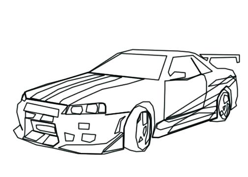 504x360 Dodge Challenger Coloring Pages Fast And Furious Coloring Pages