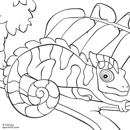 420x420 Chameleon Coloring Page Lizard Chameleons, Craft