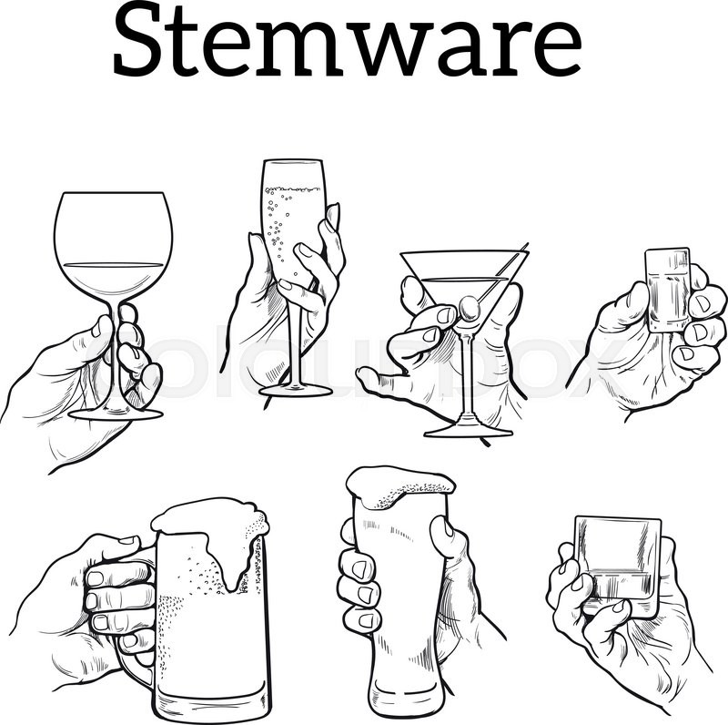 800x796 The Hand Holds A Glass With Alcohol. Drinks