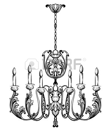 390x450 Rich Baroque Classic Chandelier. Luxury Decor Accessory Design