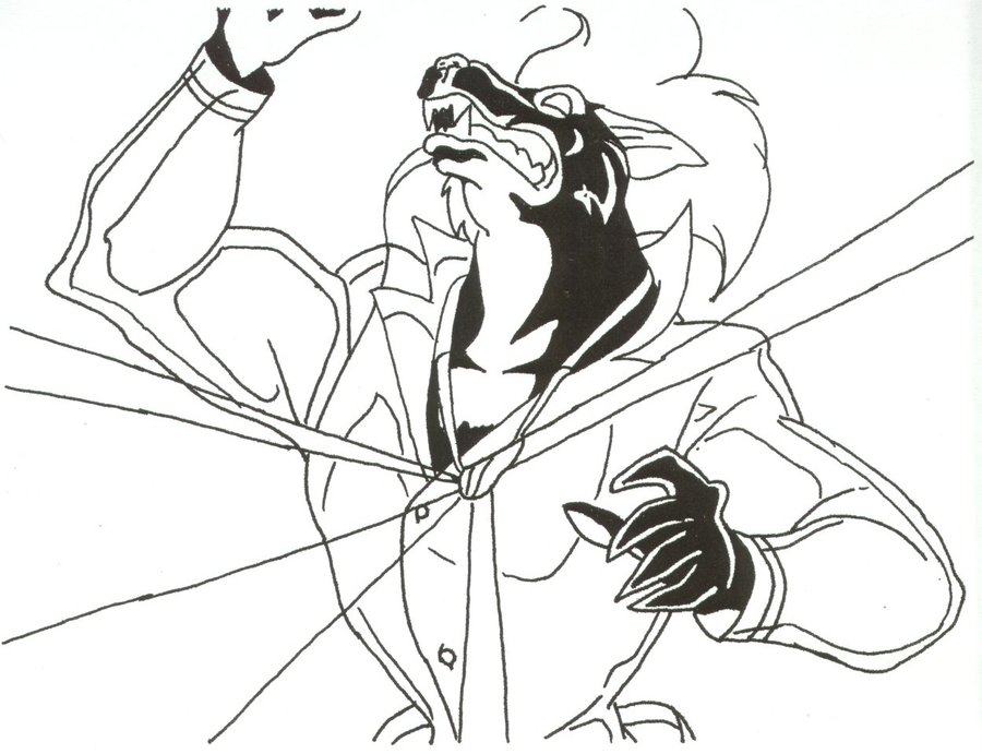 900x691 Fox Changing Into Were Fox By Stonegate