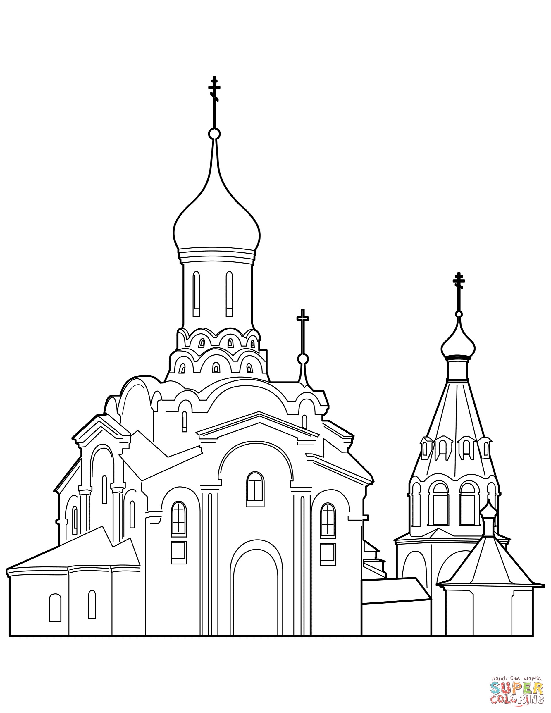 1884x2438 Coloring Pages Church Buildings New Orthodox Cathedral Coloring