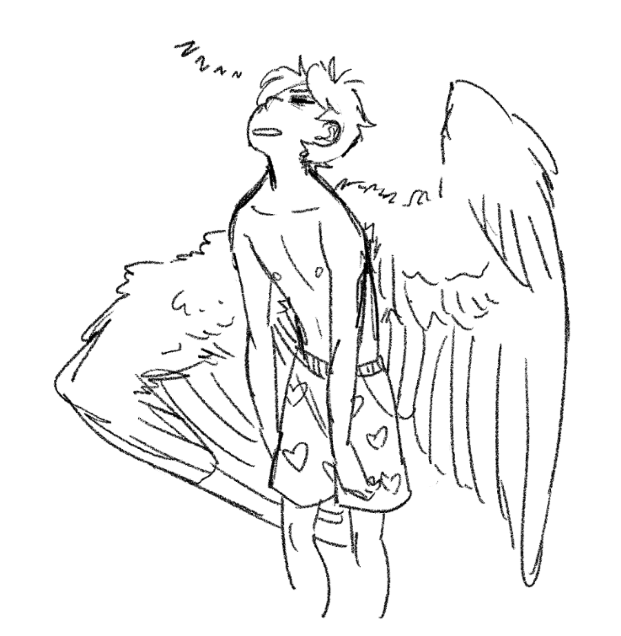 1280x1311 Ilchy In The Moring Wings I Love Wings Drawings